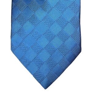 PARKSDER Hand Made Silk Tie In Blue, Widest 100cm